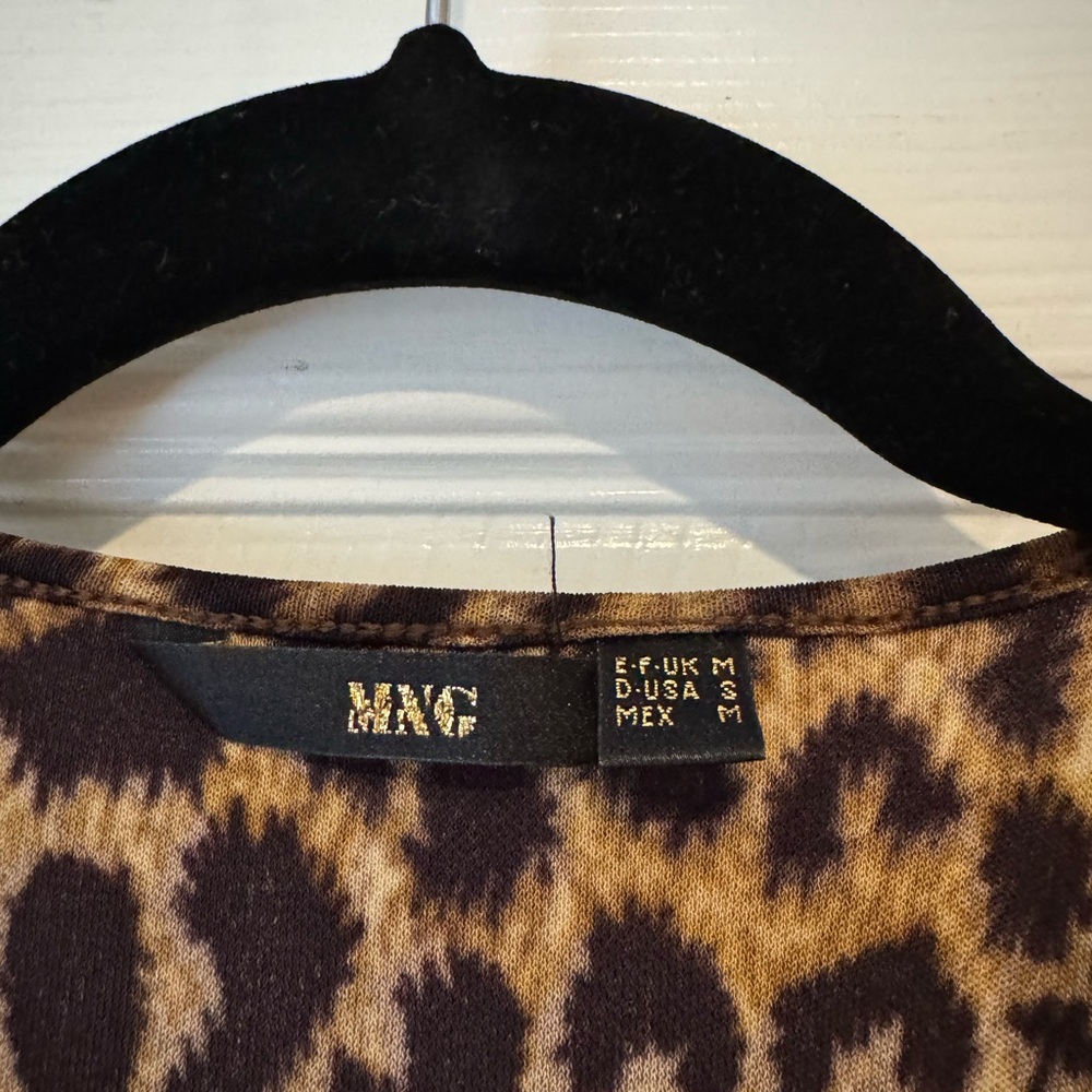 Mango Leopard Print Top - image 4